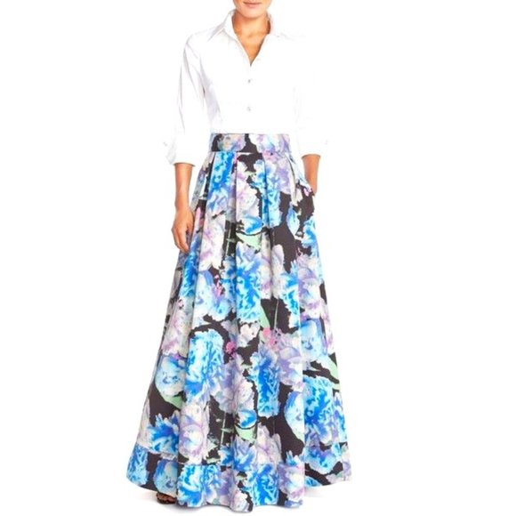 Eliza J Pleated Ball Skirt - Picture 1 of 4